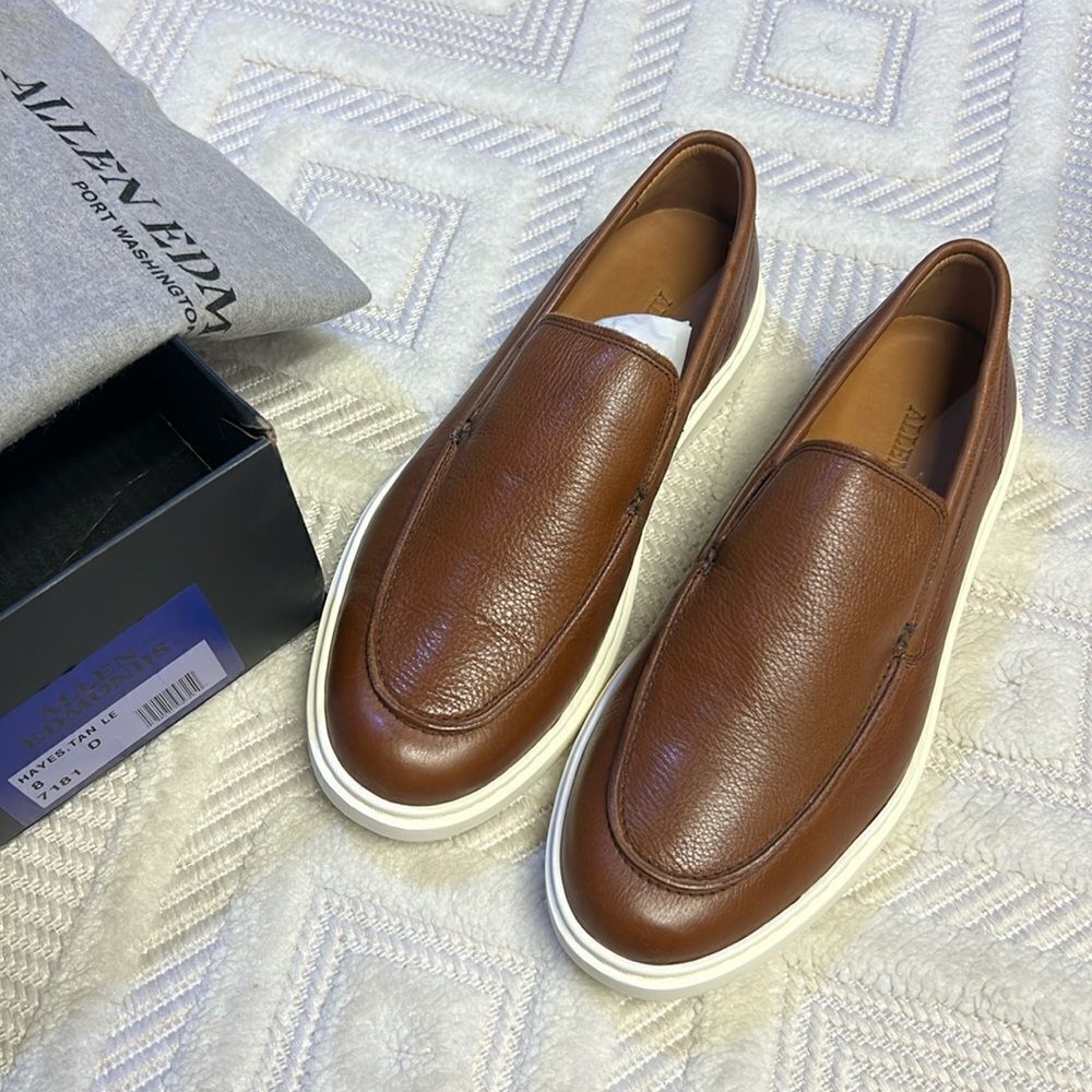 Allen Edmunds - Hayes Slip-on Loafer - Tan Leather